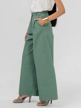 Y2k Vintage NWOT Oilily Green Wide-Leg Pants